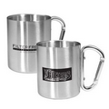 8 Oz. Stainless Carabiner Handle Mug